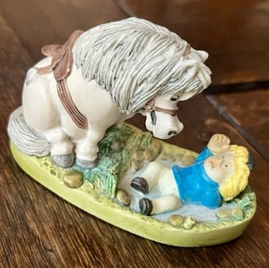 Vintage Thelwell Figur "Talk To Your Pony" 1983, Made In England Versand aus USA - Bild 1 von 8