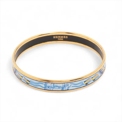 Brazalete Hermès Esmalte PM GP Azul x Dorado Foto 1 de 4
