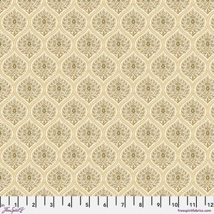 SM Madurai, Gold - Sanderson, Caspian, 100% Quilt Cotton By The Yard - Picture 1 of 3