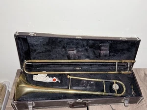 JAPAN 47 Yamaha YSL 354 Trombone with Mouthpiece and Original Case AS IS - Picture 1 of 24