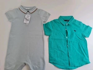 Next 12 - 18 Month Romper And Shirt Both New One Without Tags - Picture 1 of 6