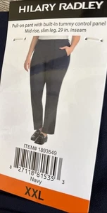 Hilary Radley Damen Pull-On Hose Tummy Control Navy XXL - Bild 1 von 4