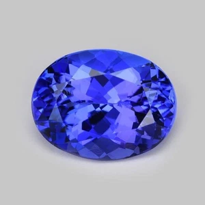 Natural Lustrous Blue Tanzanite 8.40 Ct AAA Oval Cut Loose Gemstone Certified - Picture 1 of 4