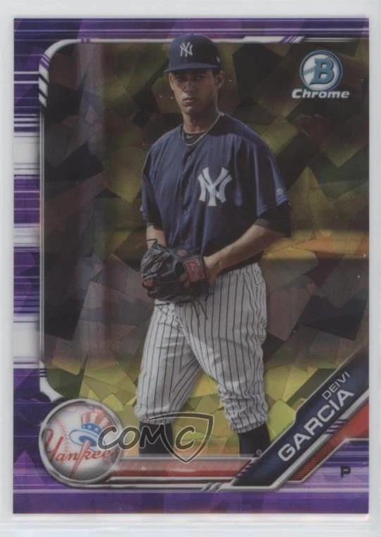 2019 Bowman Chrome Draft Sapphire Edition Purple /10 Deivi Garcia #BDC-164 - Image 1 of 2