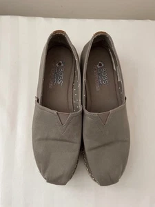 Bobs Skechers Espadrille Slipper taupe Canvas Damenschuhe 8,5 - Bild 1 von 8