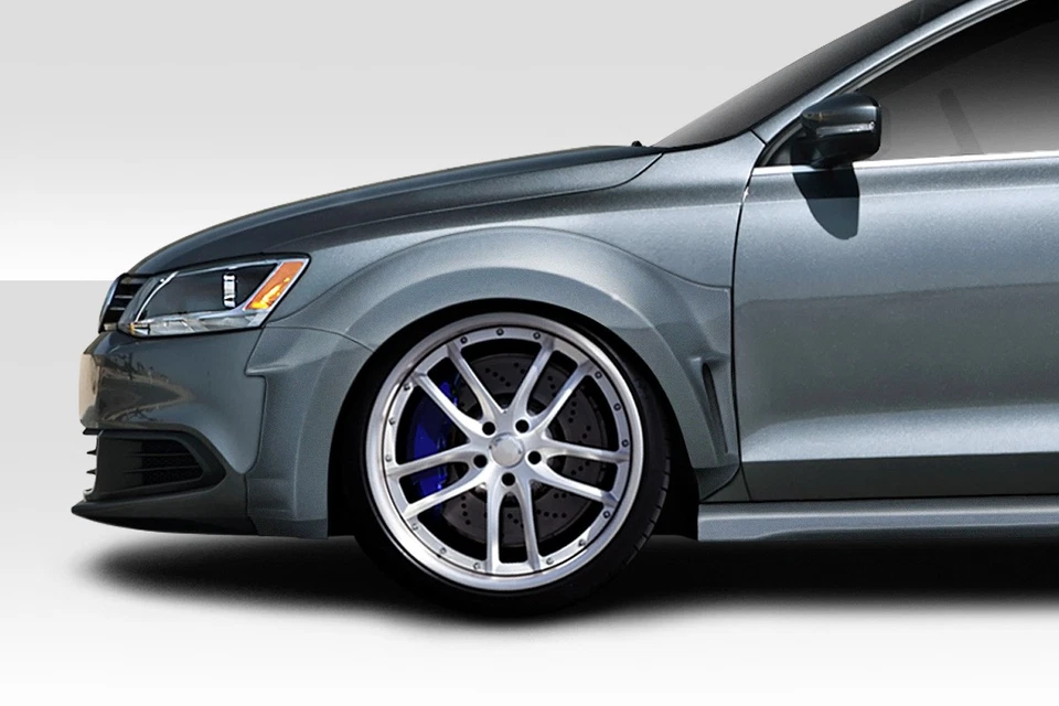 For 2011-2018 Jetta Duraflex KTV Wide Body Front Fender Flares - 4 Piece Foto 1 de 4