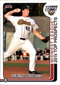 Jeremy Rhoades 2015 Choice Midwest League Top Prospects #05 RC AutographDen - Picture 1 of 2