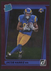 2021 DONRUSS SEASON STAT LINE JACOB HARRIS RC /500 #290