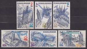 CZECHOSLOVAKIA 1976 SC#C83/88 USED set, PRAGA 1978 Intl. Philatelic Exhibition - Picture 1 of 1