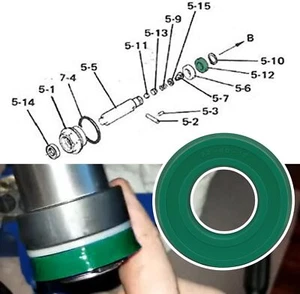 Hydraulic U Type Seal Replacement for Sears Floor Jack 328.12000 328.12001 - Picture 1 of 8