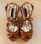 Wedge Sandals Madden Girl Platform Strappy Brown Women’s Shoes Size 6.5