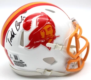 Casco mini calcio firmato Todd Bowles Tampa Bay Buccaneers con Beckett BR63107 - Foto 1 di 2