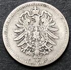 1875-GERMANY-50 PFENNIG SILVER COIN-EMPEROR WILHELM I -MINT C- FRANKFURT am MAIN