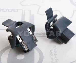 US STOCK 2x BLUE Sun Visor Mounting Clips for Mercedes Benz R129 500SL SL500 SL - Picture 1 of 9