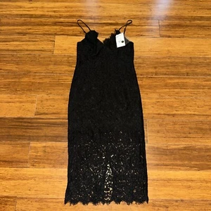 BNWT Ladies Bardot dress size 10 black sleeveless Sienna lace Dress RRP $140 - Picture 1 of 7