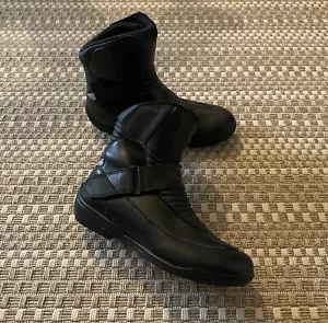 ALPINESTARS Stella Valencia Waterproof Black Leather Motorcycle Boots 39 / 8 - Picture 1 of 13