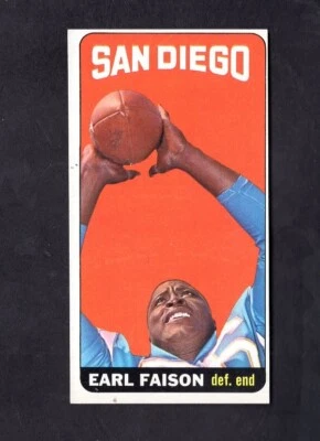 1965 Topps # 158 Earl Faison EX/MT condition San Diego Chargers SHIPPING IS FREE - Image 1 of 2