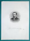 JOHN BRADDOCK Ohio Real Estate Dealer & Banker - 1881 Superb Portrait Print