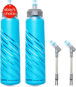 Collapsible Soft Flask Hydration Bottle Lightweight Ultraflask Outdoor Hiking - Picture 1 of 12