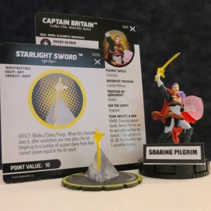 CAPTAIN BRITAIN & STARLIGHT 045 s005 SUPER RARE X of Swords Heroclix - Picture 1 of 1