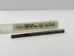 FRAISA U5840188 1/8" Dia x 2-1/4 x 1/2" New Carbide End Mill | 1pc - Picture 1 of 2