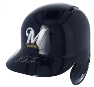 KESTON HIURA Autographed Milwaukee Brewers Batting Helmet FANATICS - Picture 1 of 3