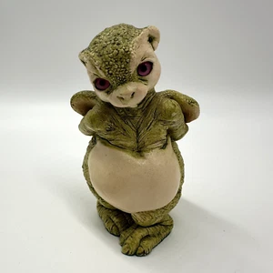 Rare Dragon Keep Figurine "SHUCKS" with Swarovski Crystal by Marty Sculpture - Picture 1 of 5