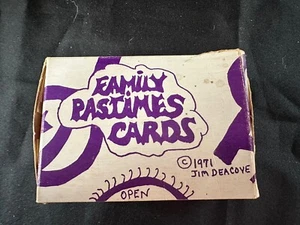 Juego de cartas cooperativo Family Pastimes 1971 de colección Jim Deacon completo - Imagen 1 de 4