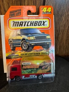 Matchbox 1998 Volvo Container Cargo Truck #44 of 75 Vehicles Animals Series 6 - Picture 1 of 2