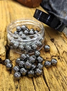 NUEVO Cantidad 50 bolas de acero munición de tiro de caza juego pequeño para honda 1/4 pulgada. Diámetro - Imagen 1 de 5