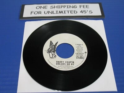 Harry Chapin - Dreams Go By - 1975 Rock 45 Elektra Promo VG VINYL RECORD - Image 1 of 2