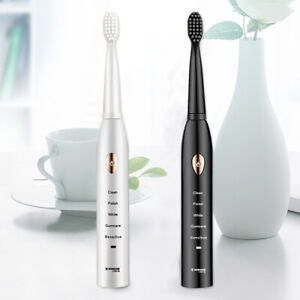 iPx7 Waterproof Sonic Electric Toothbrush 5 Modes 2 Minutes Timer With 4 Heads