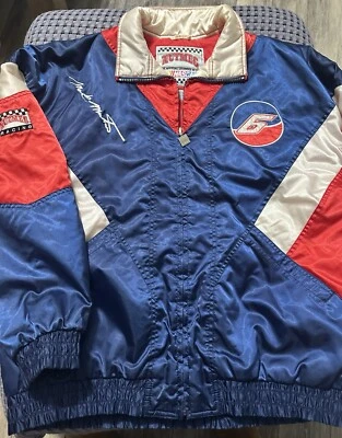 Vintage 90s Nutmeg NASCAR Mark Martin #6 Embroidered Racing Jacket Coat - Image 1 of 4