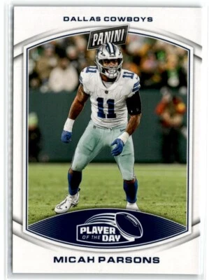 2023 Panini NFL Player of the Day Micah Parsons #4 Dallas Cowboys - Image 1 of 2