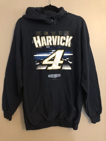 Kevin Harvick #4 Nascar Men's Hoodie Sweatshirt Pullover Black Size Medium Cover