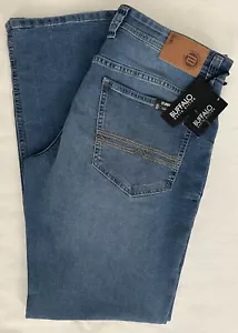 Pantalones de mezclilla elásticos rectos ajustados Buffalo David Bitton Evan-X para hombre nuevos con etiquetas W 32 X L 32 - Imagen 1 de 6