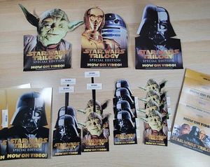 Vtg 90s Star Wars Trilogy Special Edition Movie Promo Video Store Topper Display - Picture 1 of 15