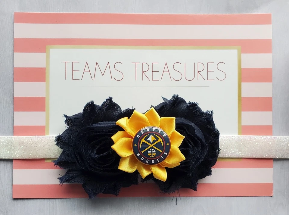 Diadema Nuggets diadema de baloncesto Denver baloncesto bebé regalo niña Foto 1 de 1