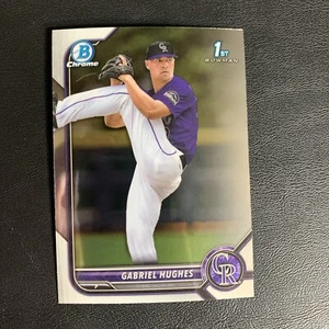 2022 Bowman Draft Chrome Gabriel Hughes 1st Bowman Chrome #BDC-151 Rockies - Picture 1 of 2