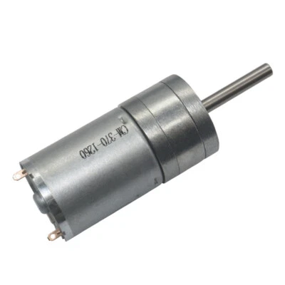 DC 6V/12V/24V JGA25-370 DC Geared Motor 12rpm-1360rpm Low Speed 25mm Long Axis