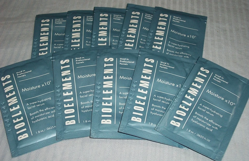 Lot 10X Bioelements Facial Moisture X10 Super Hydrating Facial Serum 1.8ml UD10 - Image 1 of 1