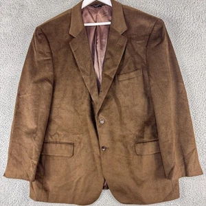 Jos A Bank Blazer Mens 48R Brown Corduroy Wool Silk Blend Sport Coat Classic - Picture 1 of 15