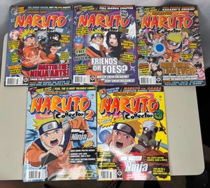 Lot 5 Shonen JUMP Manga Magazine 2007 2008 2009 Naruto Collector Book - Picture 1 of 9