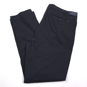 $125 Polo Ralph Lauren Elastizado Calce Recto Negro Chino Pantalones Para Hombre Talla 38 X 32 - Imagen 1 de 12