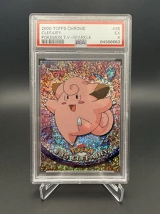 Topps Chrome Pokemon Clefairy Sparkle PSA 7 T.V. 2000 Karten Cards Sammlung - Picture 1 of 2