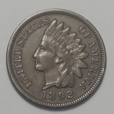 Nicer Low Mintage 1892 Indian Head Cent - Image 1 of 2