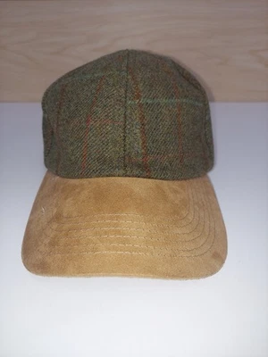 Gorra de béisbol Hawkins 100 % lana usada excelente estado correa de gamuza ajustable Foto 1 de 4