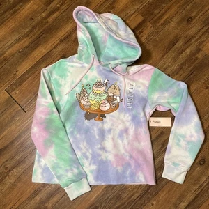 Pusheen Katze Geburtstag Cupcake Pullover Hoodie Batik Gr. M Neu mit Etikett 2022 - Bild 1 von 9