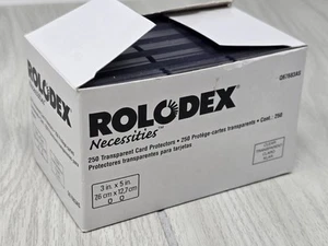 2003 Rolodex Necessities Transparent Card Protectors 3" x 5" Q67683AS NOS - Picture 1 of 5