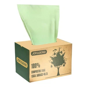 Biodegradable Compost Recycling Trash Bags, Compostable 13 Gallon Plastic Tra... - Picture 1 of 7